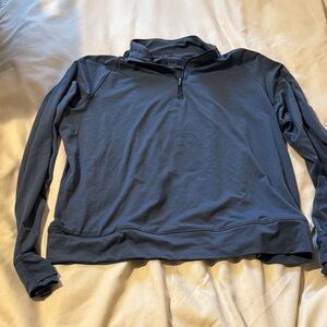 REI Gray Quarter-Zip Pullover